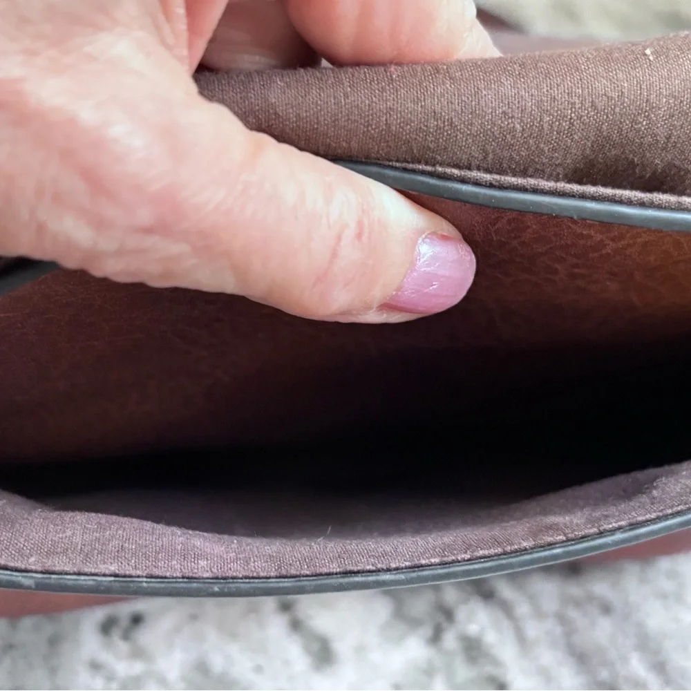 Vegan Leather-Style Saddle Crossbody Bag in Brown